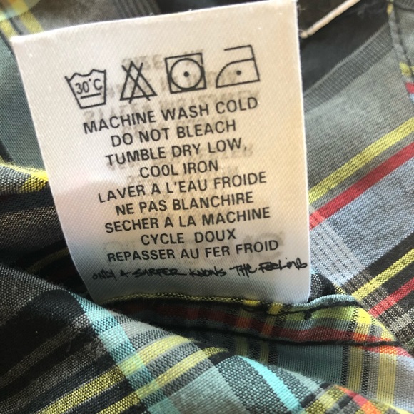 Billabong plaid long-sleeve button up size XL - Picture 8 of 8